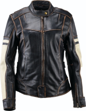 Picture of Kuryakyn Leather By River Road Dame Vintage Leather Jacket Black Womens - Large