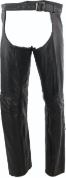 Picture of Kuryakyn Leather By River Road Plains Leather Chaps Black - Small