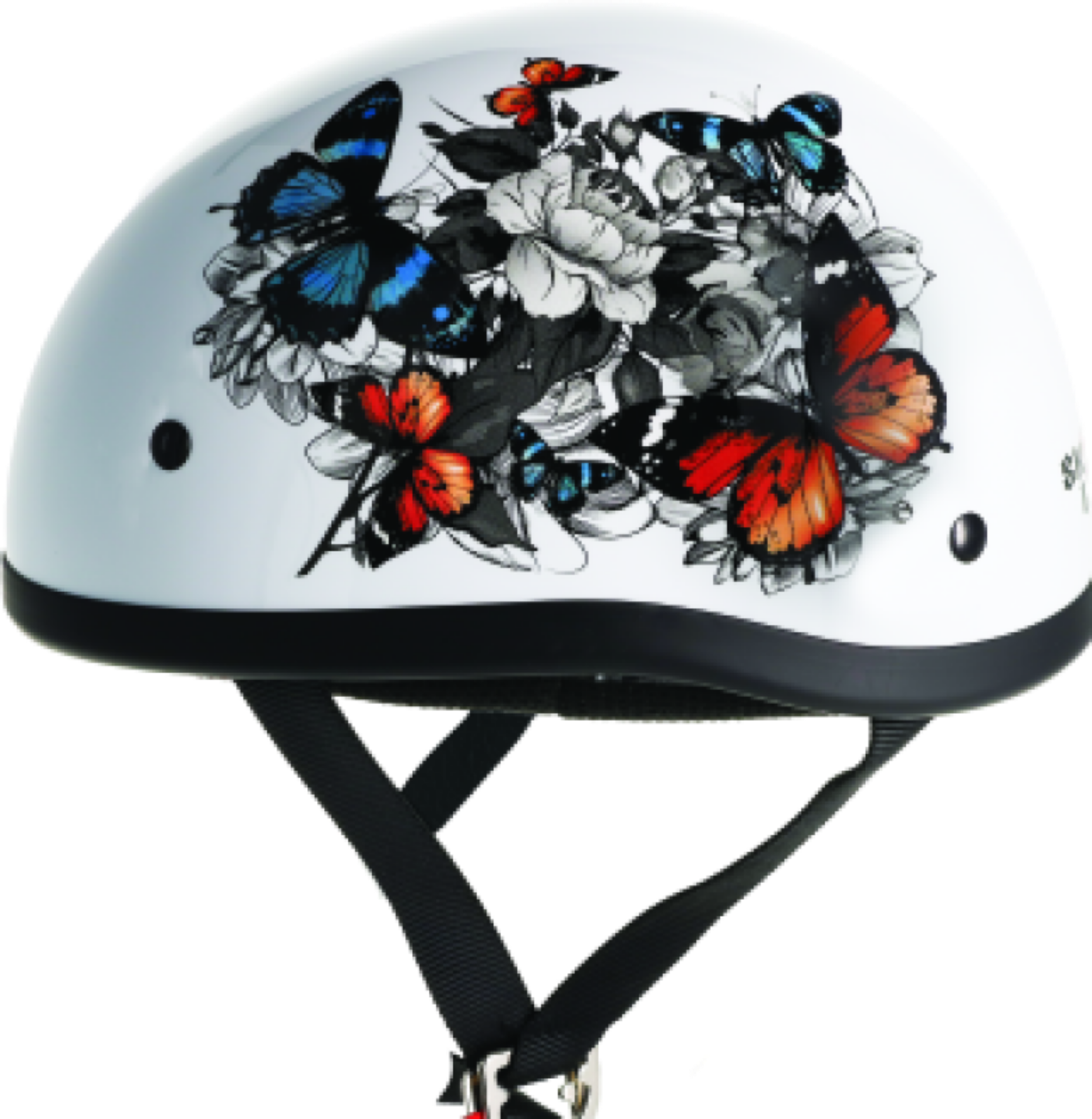Picture of Skid Lids White Rose Original Helmet- Medium
