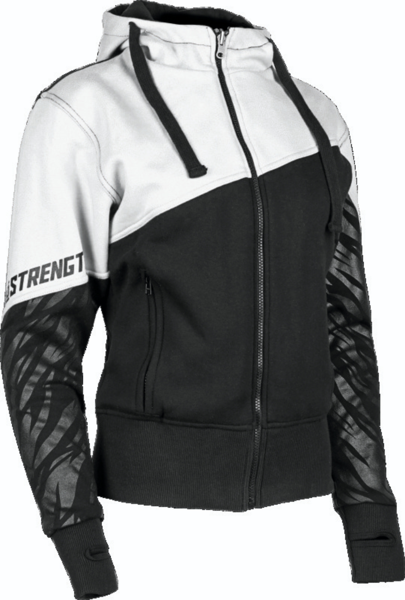 Picture of Speed and Strength Cat Outa Hell Hoody White/Black Womens - Medium
