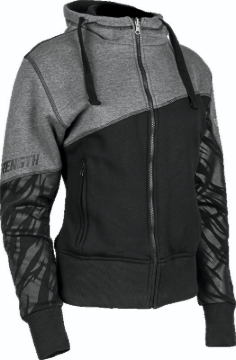 Picture of Speed and Strength Cat Outa Hell Hoody Grey/Black Womens - 2XL