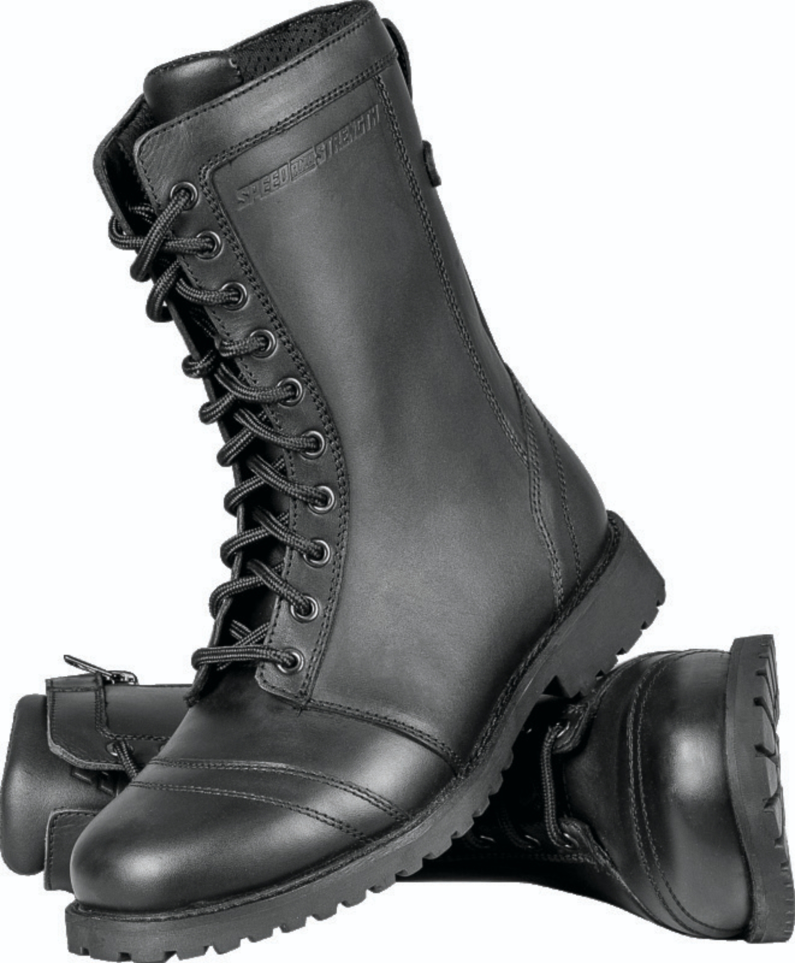 Picture of Speed and Strength Fast Times Leather Boots Black Womens Size - 10