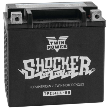 Picture of Twin Power YTX-14L Shocker Battery Replaces H-D 65958-04 220 CCA