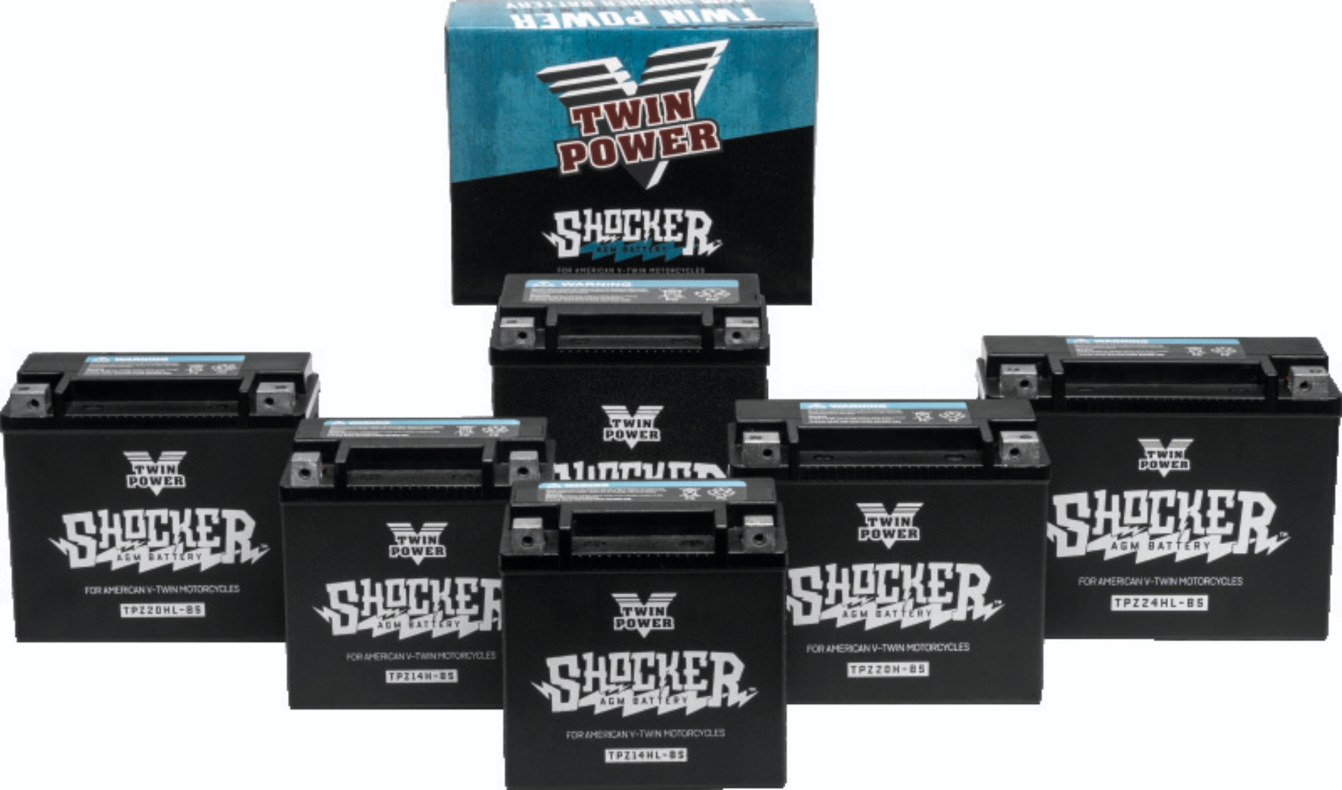 Picture of Twin Power YTX-14 Shocker Battery Replaces H-D 65948-00 220 CCA