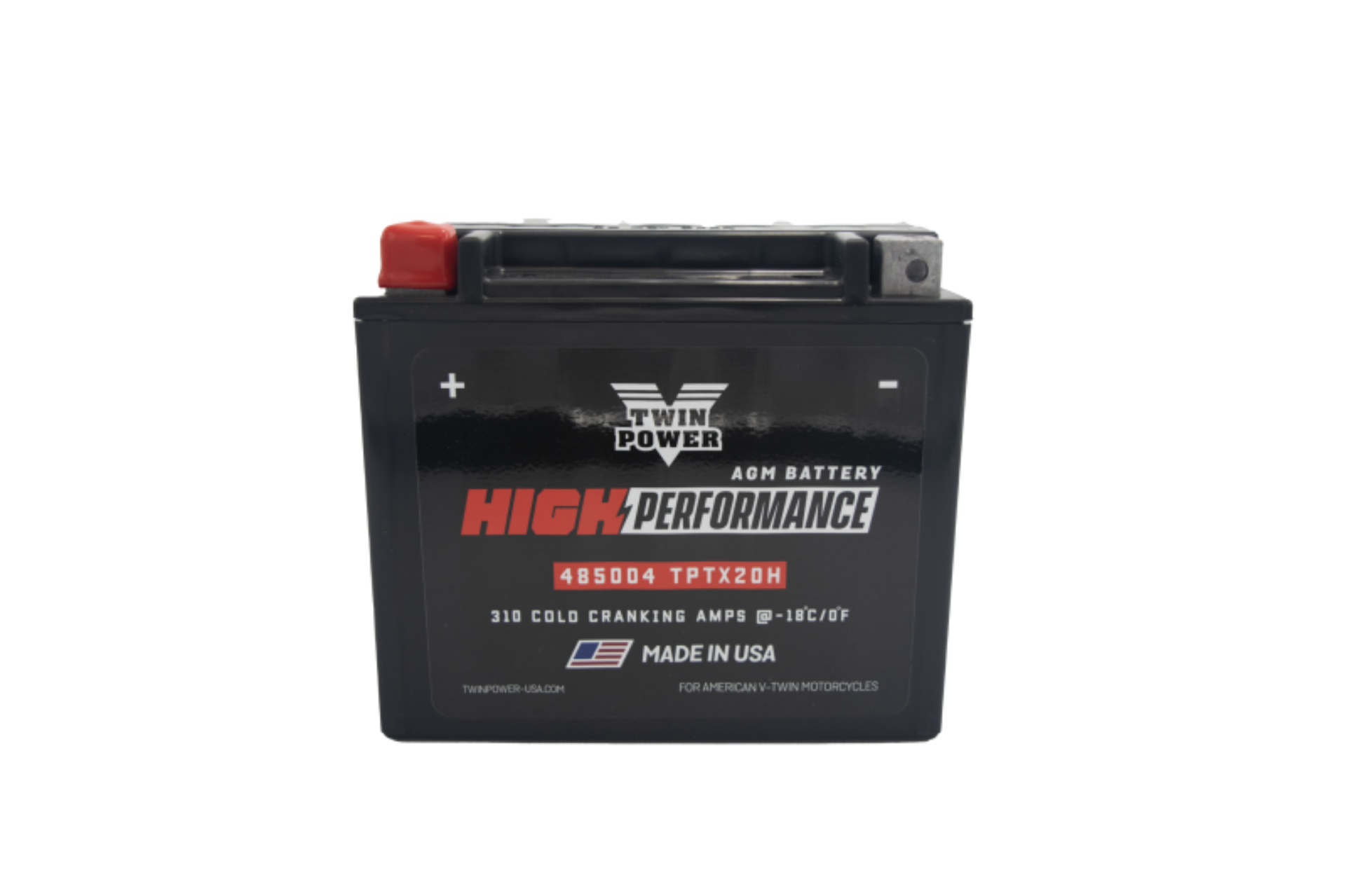 Picture of Twin Power YTX-20H High Performance Battery Replaces H-D 65991-82B Made in USA 310 CCA