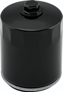 Picture of Twin Power Twin Cam and M8 Black Oil Filter With Nut Replaces H-D 63798-99 with Backflow Valve