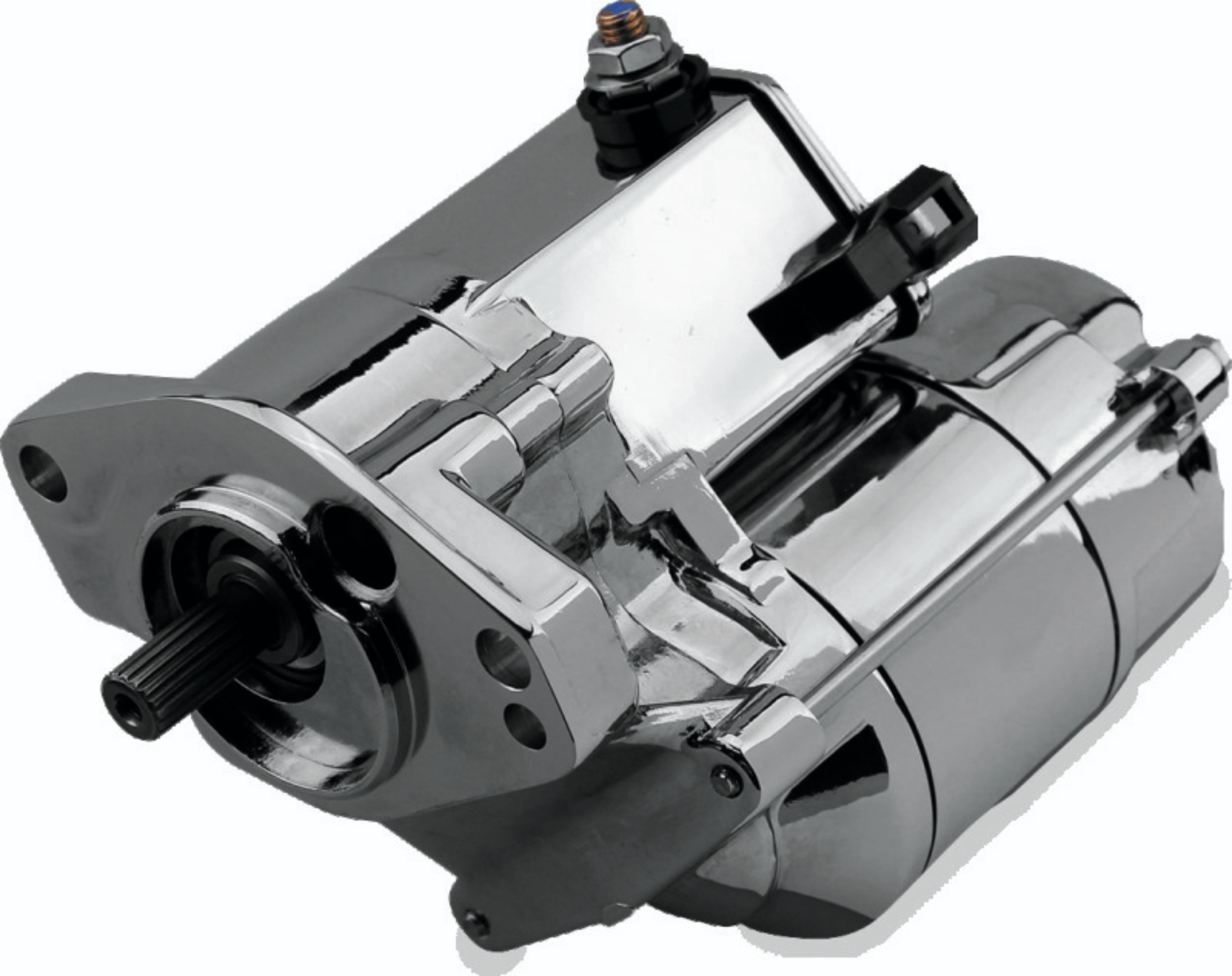 Picture of Twin Power 89-06 Big Twin Exc 06 Dyna 1.4 Kw Starter Chrome Rpls H-D 31522-89A 31553-90 31533-94B