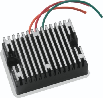 Picture of Twin Power 65-69 FL 65-77 XL Voltage Regulator Black Replaces H-D 74510-64 12V Generator Type