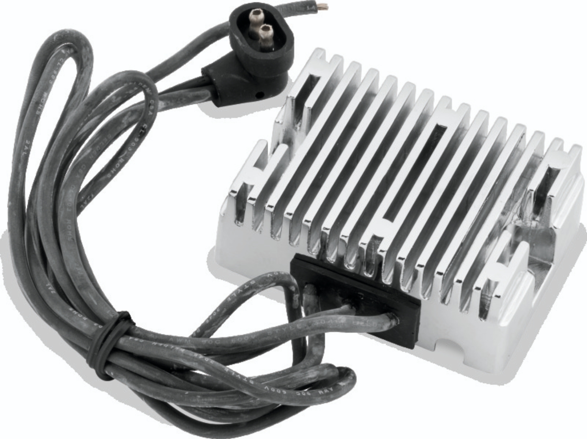 Picture of Twin Power 89-99 Big Twin Except Twin Cam Voltage Regulator Chrome Replaces H-D 74519-88 32 Amp