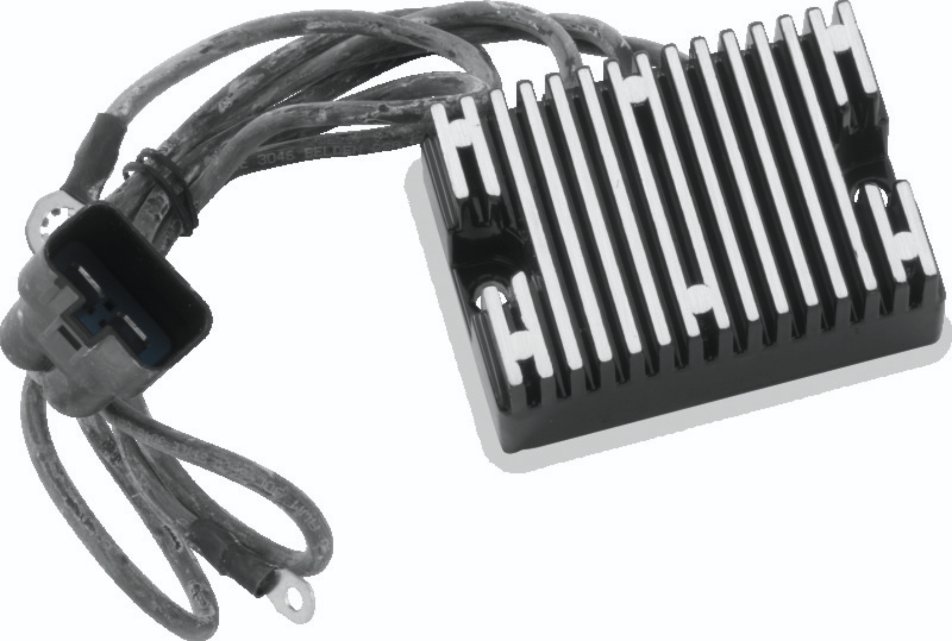 Picture of Twin Power 2000 FXD Voltage Regulator Black Replaces H-D 74512-00 38 Amp