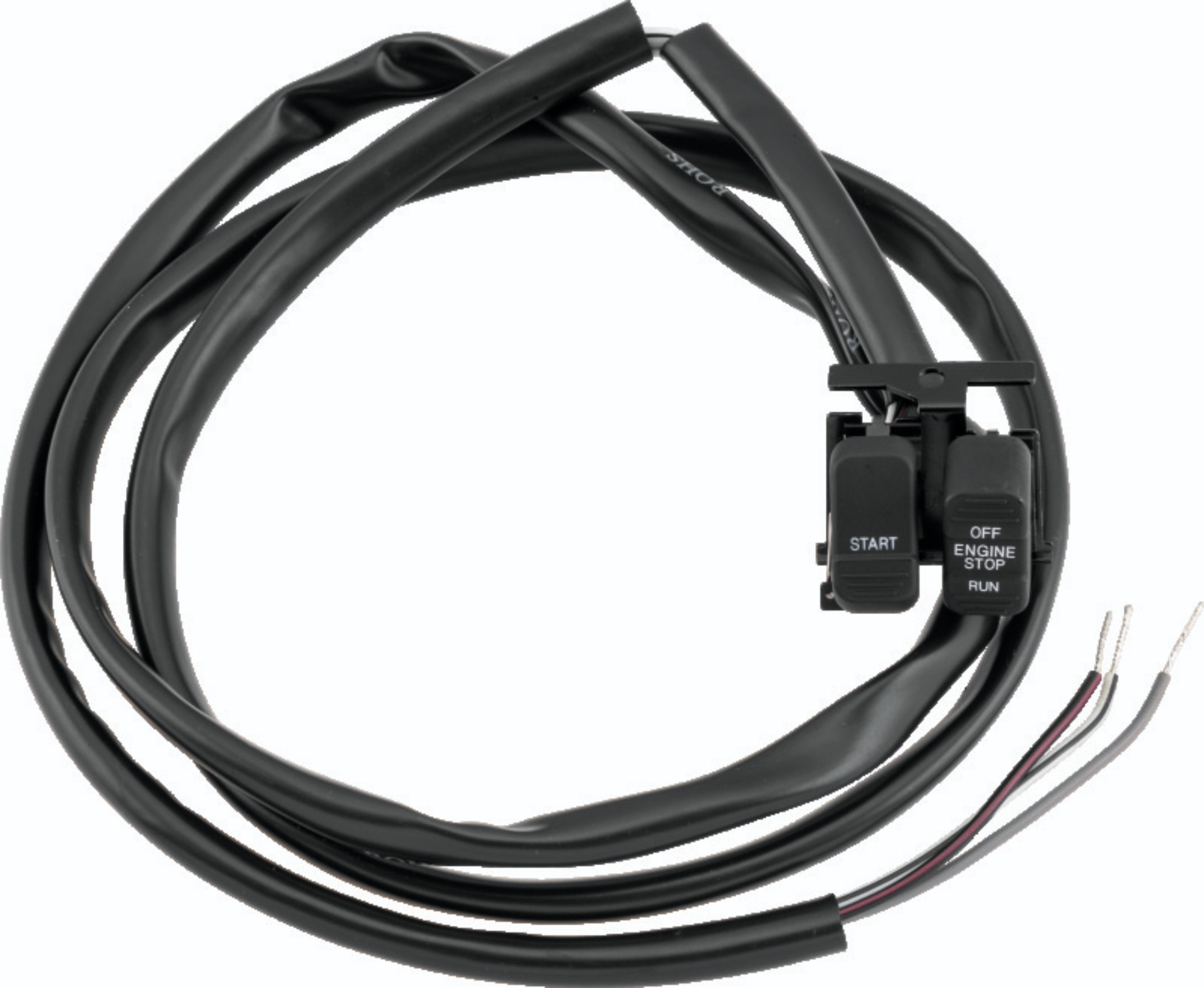 Picture of Twin Power 96-13 Big Twin XL V-Rod Black Engine Start Stop Switch Replaces H-D 71589-96 71684-06A