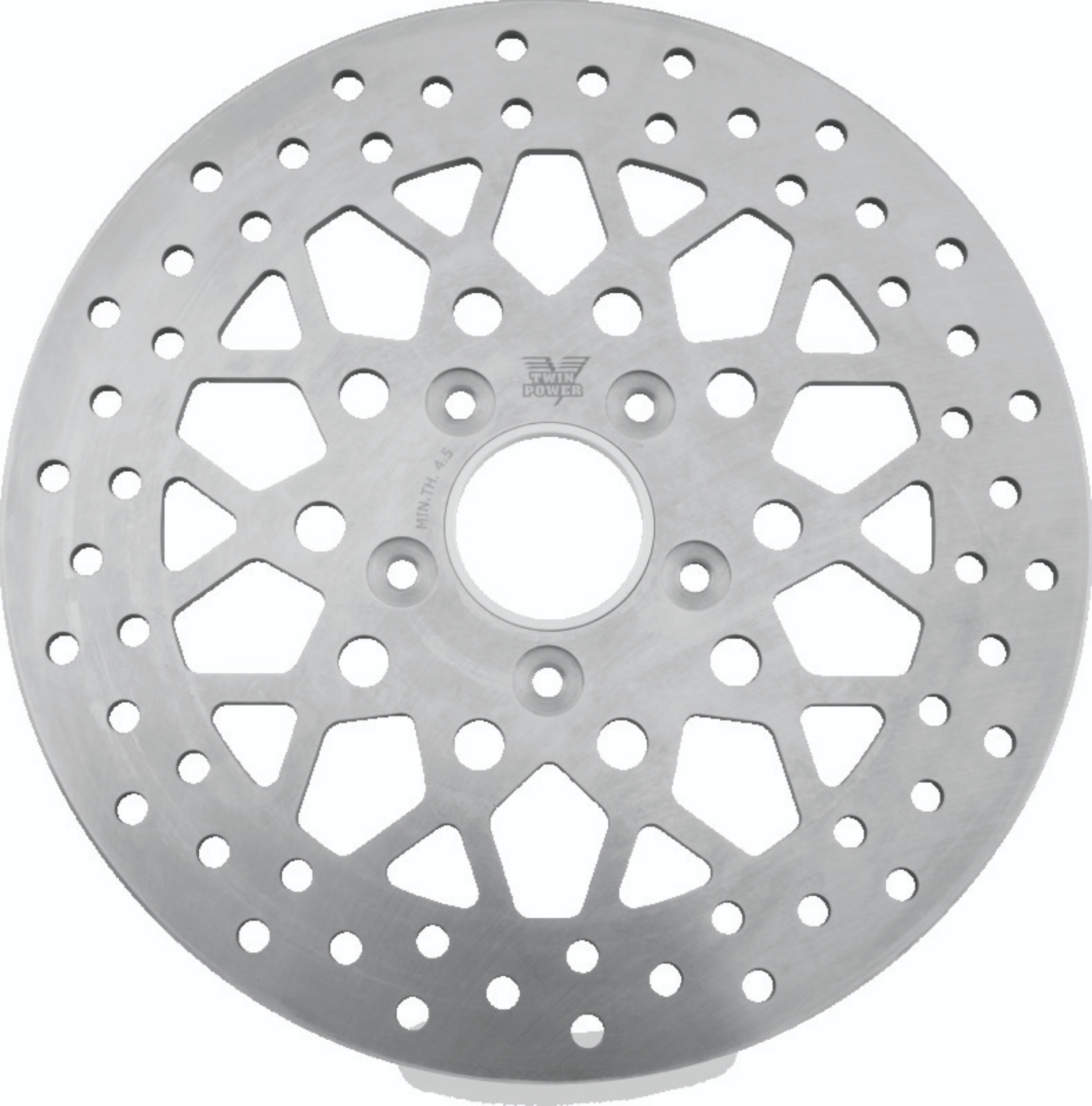 Picture of Twin Power 84-17 Big Twin Exc 11.8 and Lug Mount 84-13 XL Front 11.5 Solid Rotor Mesh