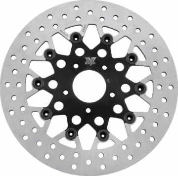 Picture of Twin Power 84-17 Big Twin Exc 11.8 and Lug Mount 84-13 XL Front 11.5in Floating Rotor Mesh Black