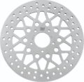 Picture of Twin Power 08-13 FLH FLT 08-16 FLHR 06-17 Dyna Front 11.8 Solid Rotor Mesh Stainless