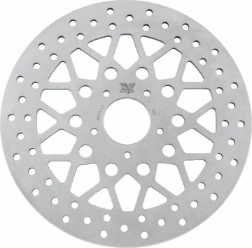 Picture of Twin Power 08-13 FLH FLT 08-16 FLHR 06-17 Dyna Front 11.8 Solid Rotor Mesh Stainless