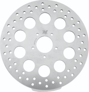 Picture of Twin Power 08-13 FLH FLT 08-16 FLHR 06-17 Dyna Front 11.8in Rotor Solid With Holes Stainless
