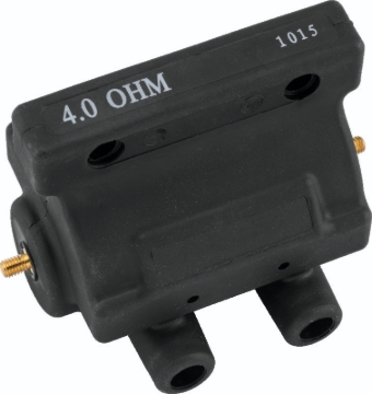 Picture of Twin Power 80-84 Big Twin and XL Ignition Coil Black Replaces H-D 31609-80 4 Ohm Original Style
