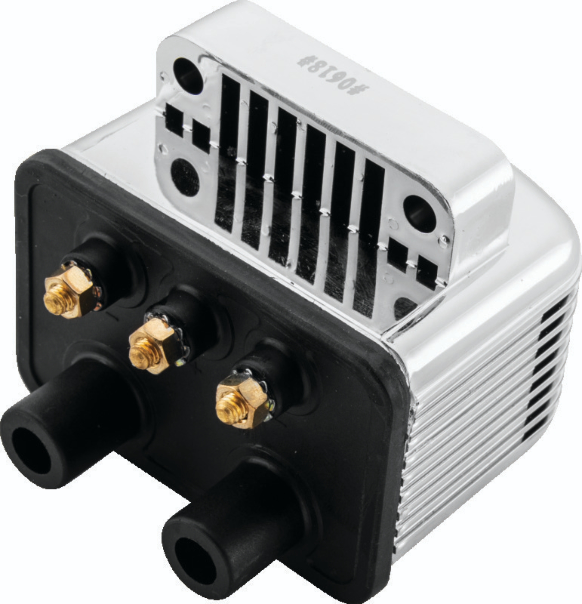 Picture of Twin Power Big Twin and XL Custom Application Ignition Coil Chrome Single Fire Dual Output 3 ohm
