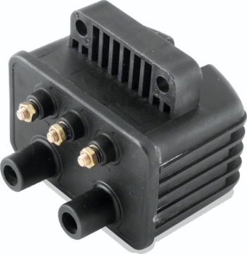 Picture of Twin Power Big Twin and XL Custom Application Ignition Coil Black Single Fire Dual Output 3 Ohm