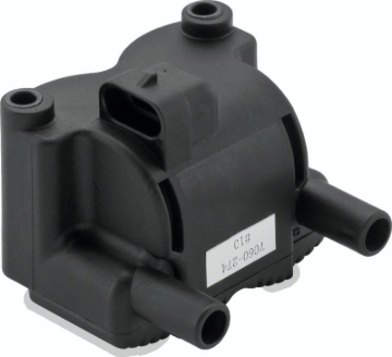 Picture of Twin Power 02-07 FLH FLT with EFI Ignition Coil Black Replaces H-D 31743-01 Single Fire .5 Ohm