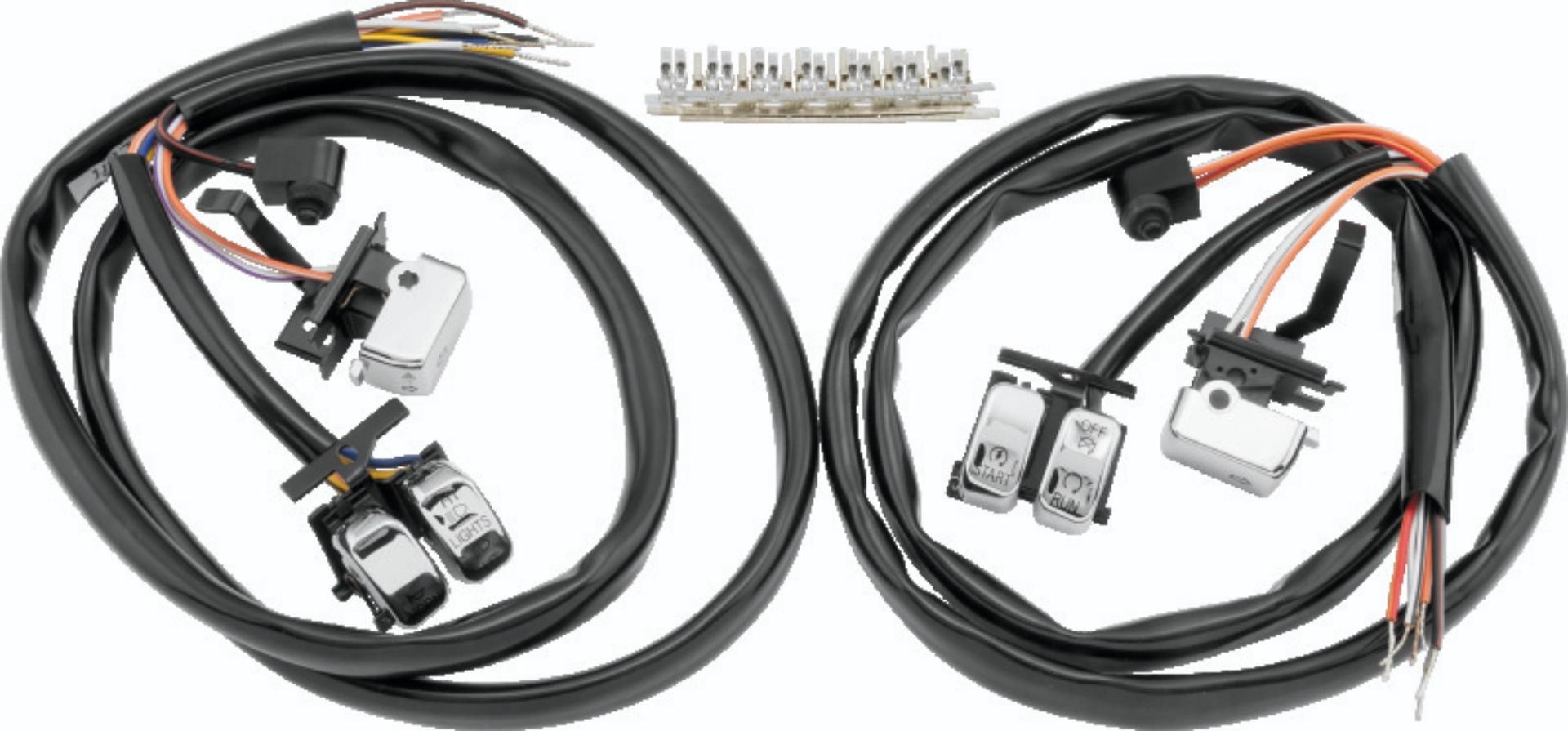 Picture of Twin Power 07-10 FLH FLT FXST FLST FXD XL Chrome Handlebar Switch Kit
