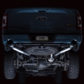 Picture of AWE Tuning 2021+ Ford F-150 Tremor (w/ Bumper Cutouts) 0FG Resonated Cat-Back - Diamond Black Tips