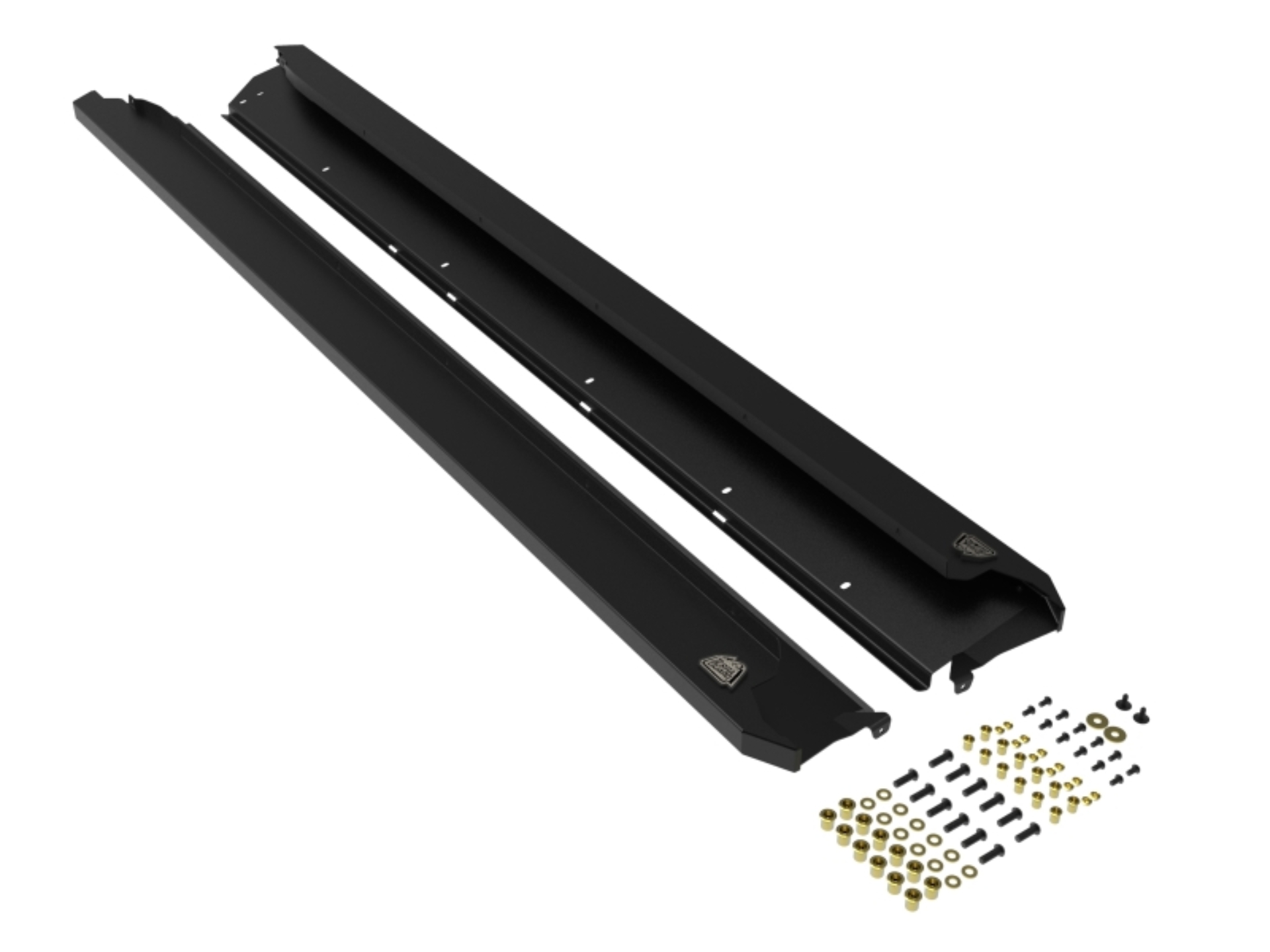 Picture of aFe POWER 10-14 Subaru Outback H4 2.5L / H6 3.6L Terra Guard Trail Steps - Black
