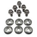 Picture of BLOX Racing New Fender Washers Kit M6 12pt - 6pc Large Diameter Silver