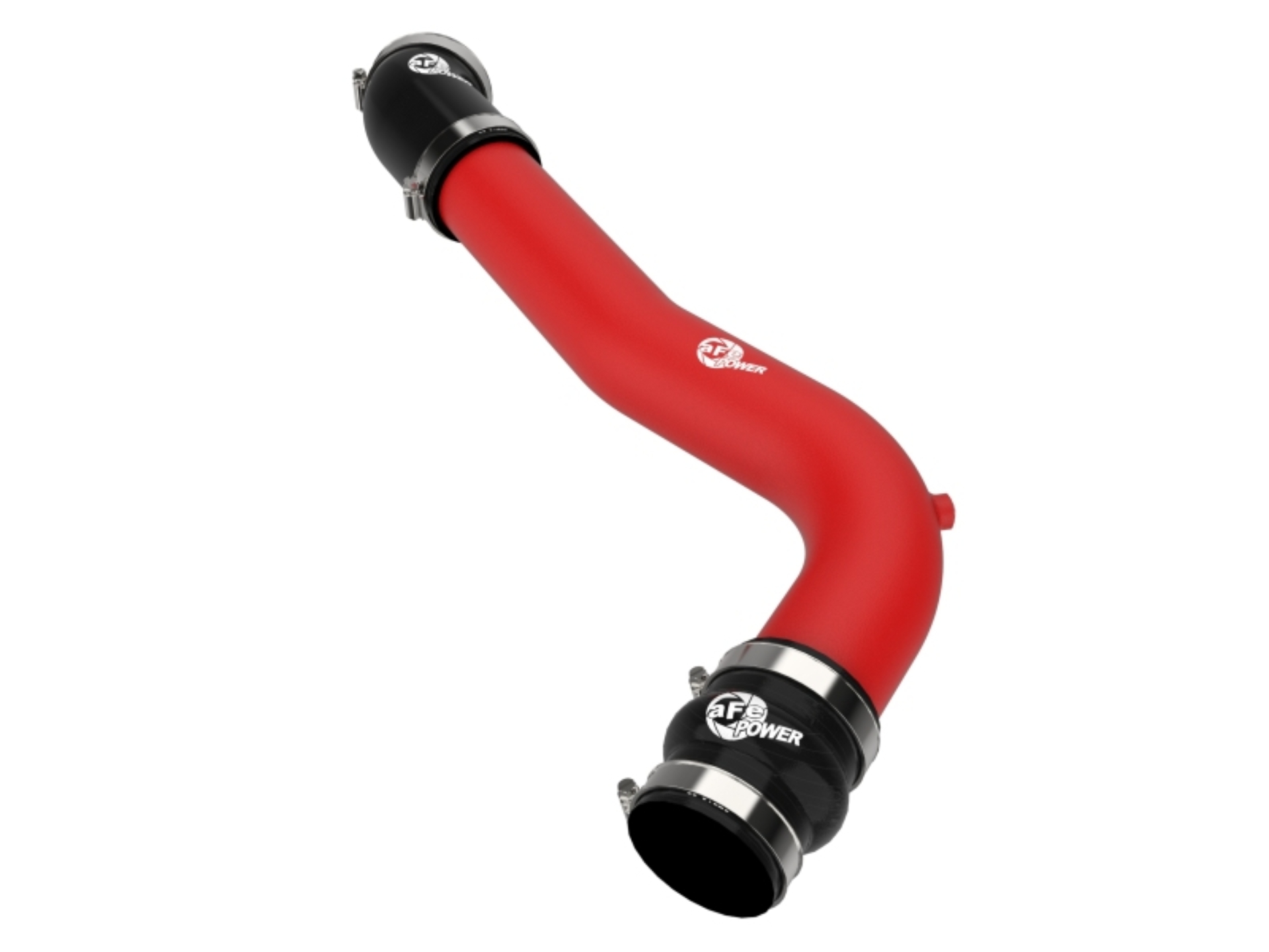 Picture of aFe 20-23 Ford Explorer ST V6 3.0L (tt) BladeRunner 2-3/4in Aluminum Cold Charge Pipe - Red