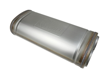 Picture of aFe MACH Force-Xp 409 SS Muffler 3in Dual Inlet/Dual Outlet 5in H x 8in W x 18in L - Oval Body
