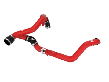 Picture of aFe Bladerunner 2-1/4 IN Aluminum Hot Charge Pipe Black 20-23 Ford Explorer/Explorer ST - Red