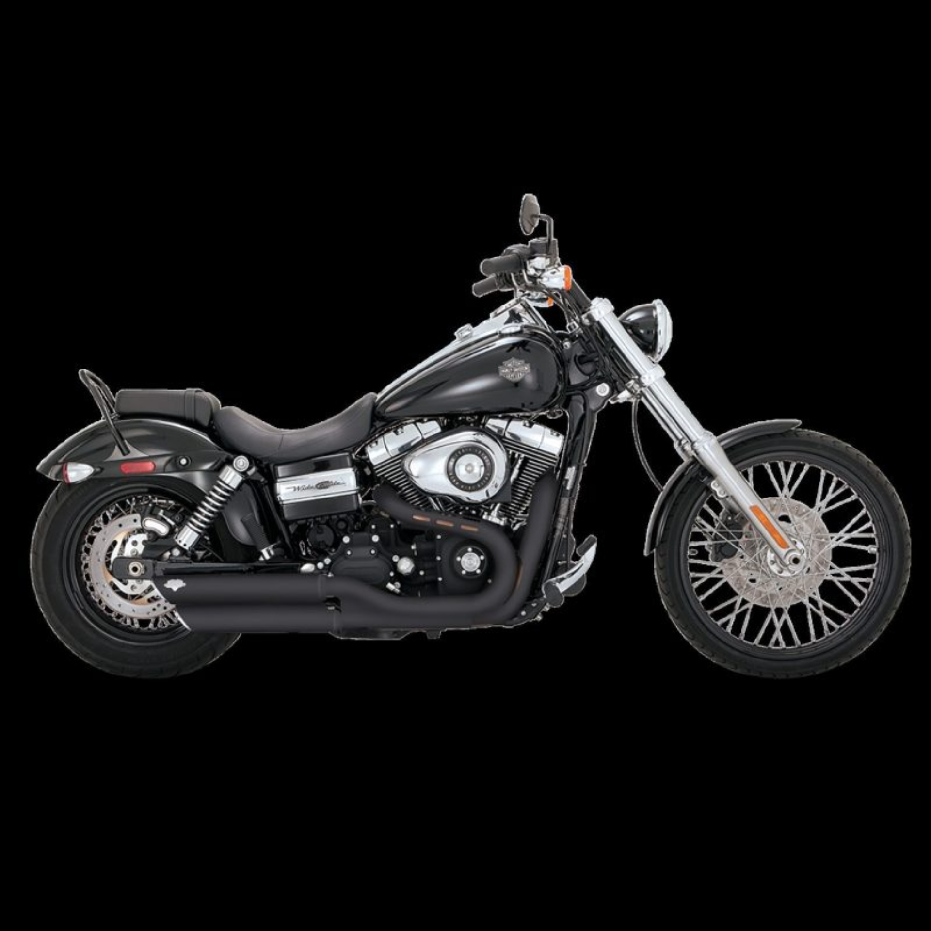 Picture of Vance & Hines Harley-Davidson 08-17 Dyna / Fatbob/ Wide Glide Twin Slash 3in Slip-On Exhaust