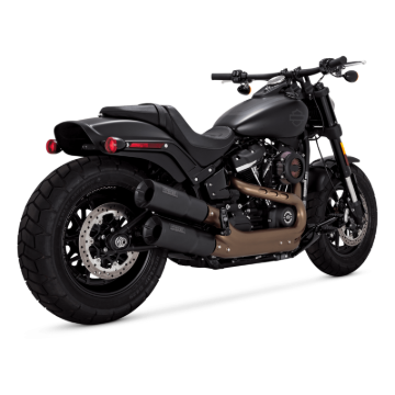 Picture of Vance & Hines HD Softail 18-22 Fatbob Hi-Output S/O Black Slip-On Exhaust