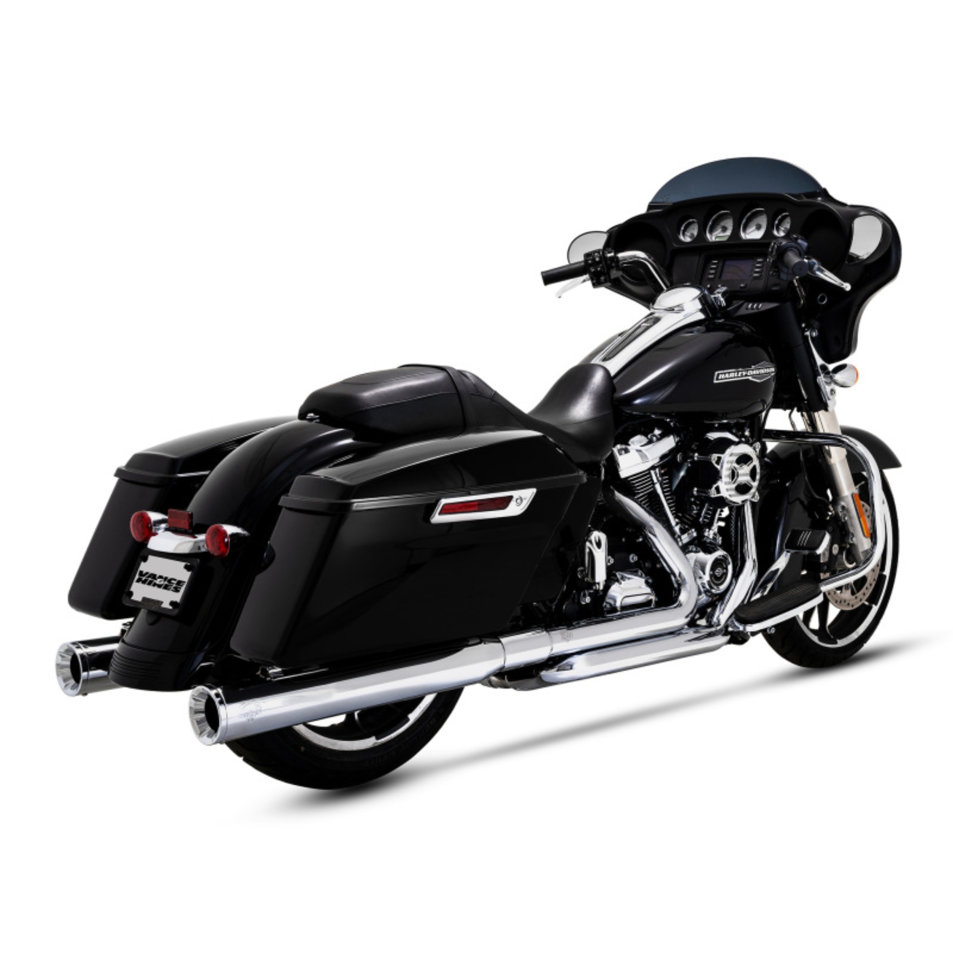 Picture of Vance & Hines HD Dresser Duals 17-22 HDr/Heatshield PCX Header Exhaust