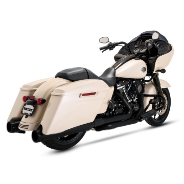 Picture of Vance & Hines HD Dresser Duals 17-22 Header/Heat Shield Black PCX Header Exhaust