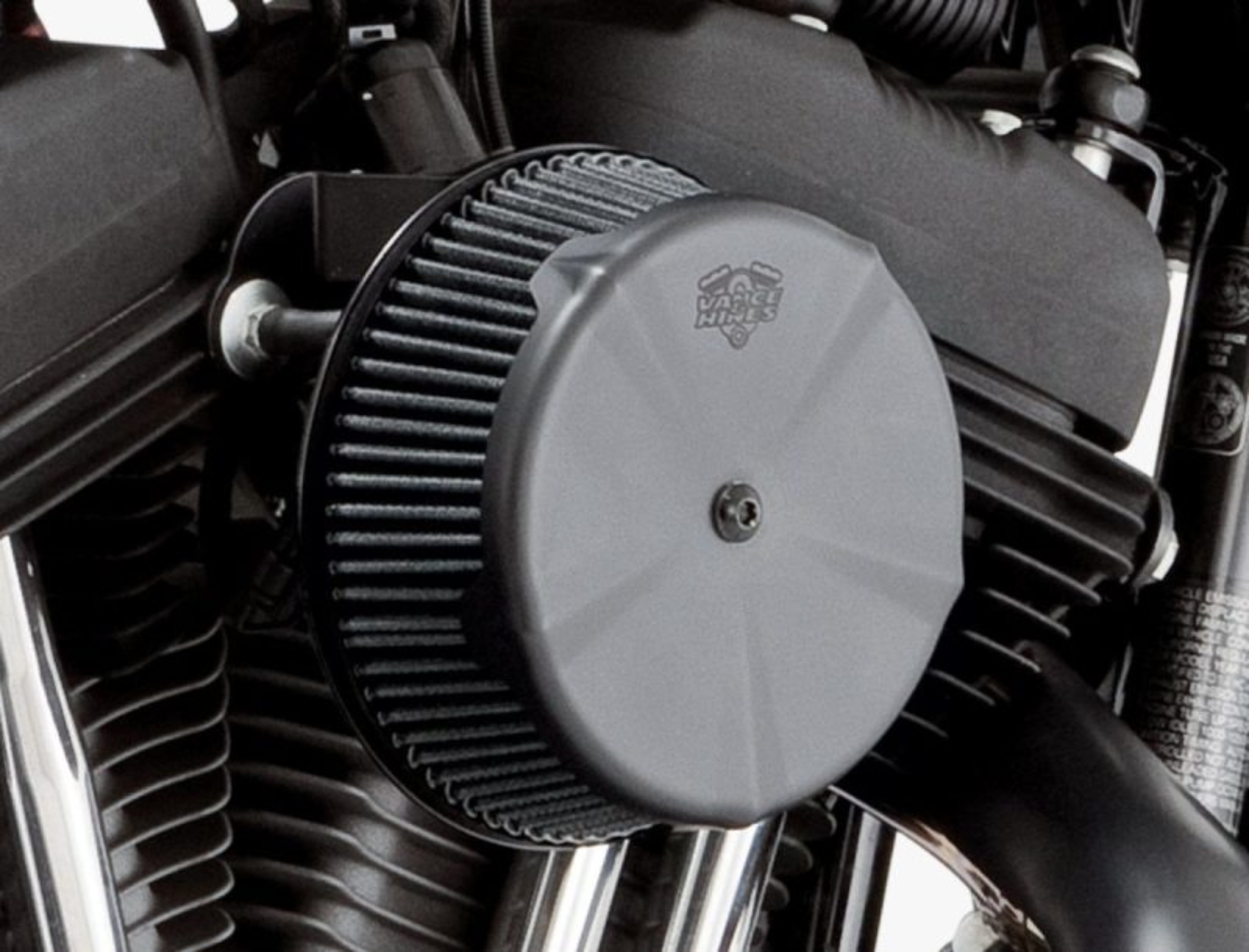 Picture of Vance & Hines Black Skullcap Intake Cover