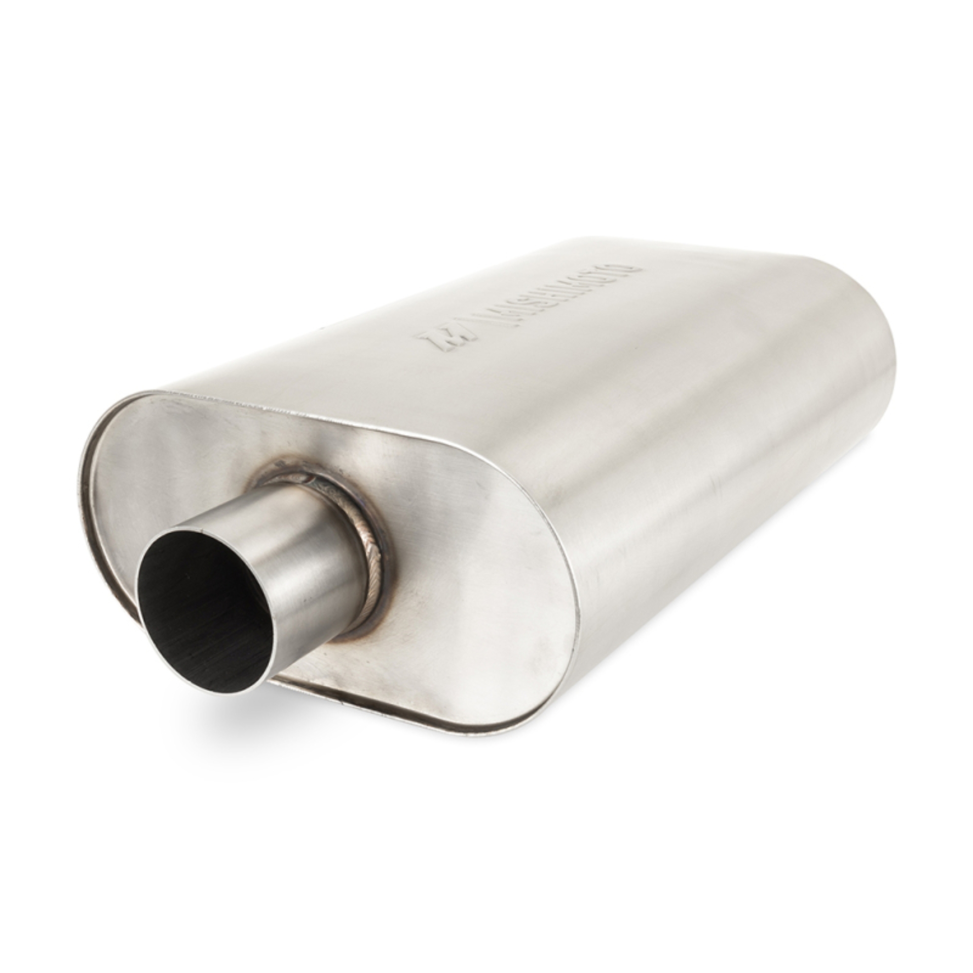 Picture of Mishimoto Universal Muffler with 2.5in Center Inlet/Outlet - Brushed