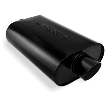 Picture of Mishimoto Muffler with 3in Center Inlet/Outlet - Angled Tip - Black