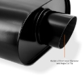 Picture of Mishimoto Muffler with 3in Center Inlet/Outlet - Angled Tip - Black