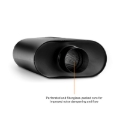 Picture of Mishimoto Muffler with 3in Center Inlet/Outlet - Angled Tip - Black