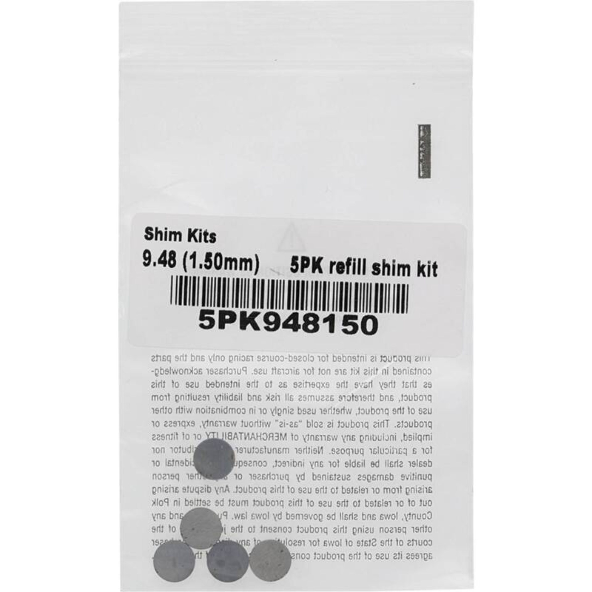 Picture of Hot Cams 04-08 400 DVX/02-16 CRF 450 R Shim Kits 1.500mm Thickness - 5 Pack