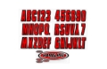 Picture of Hardline Boat Lettering Registration Kit 3 in. - 320 Red/Black
