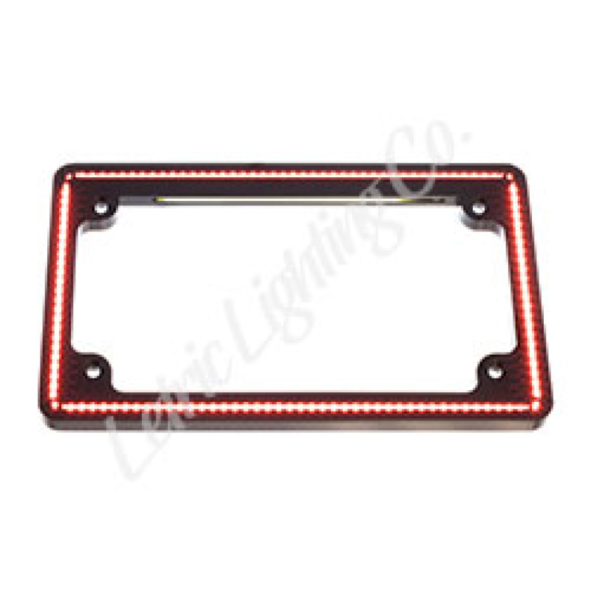 Picture of Letric Lighting 18+ HD Softail Perfect Plate Light License Plate Frame Black