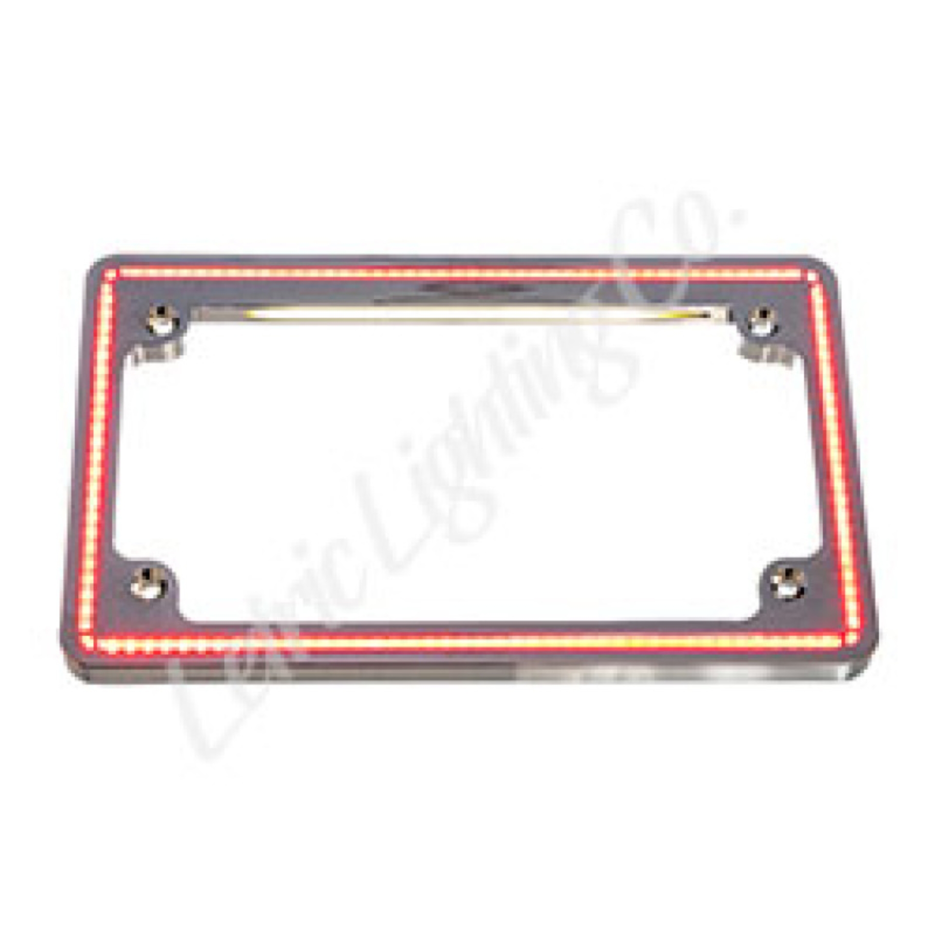 Picture of Letric Lighting 18+ HD Softail Perfect Plate Light License Plate Frame Chrome