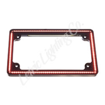 Picture of Letric Lighting  14+ Indian Scout  Perfect Plate Light License Plate Frame Black