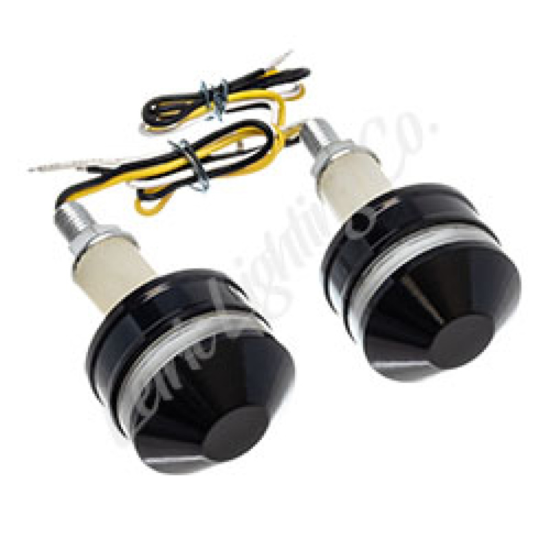 Picture of Letric Lighting Grip Indicators Lights Black Cap White/Amber