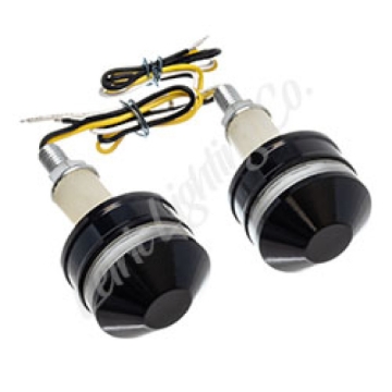 Picture of Letric Lighting Grip Indicators Lights Black Cap White/Amber