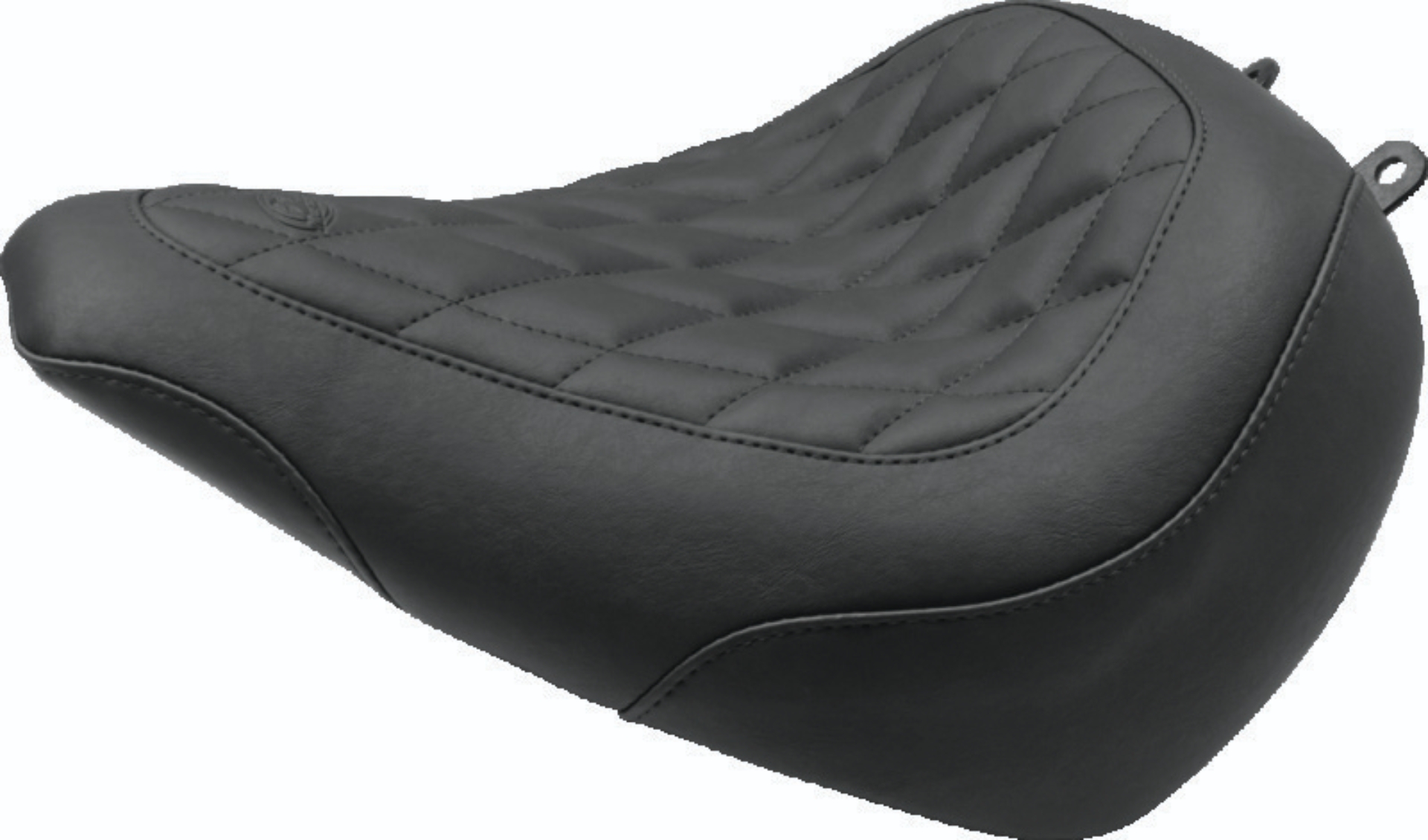 Picture of Mustang 18-21 Harley Street Bob Wide Tripper Passenger Seat Diamond Stitch - Black