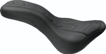 Picture of Mustang 11-19 Kawasaki Vulcan 1700, Vaquero Std Touring 1PC Seat w/Driver Backrest - Black