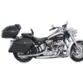 Picture of Mustang 06-17 Harley Softail Wide Tire (200mm) Wide Touring Recessed Passenger Seat w/Studs - Black